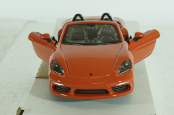 Porsche Boxster 718 (982) Spider 2016, orange, BU21087OR, Burago 1:24