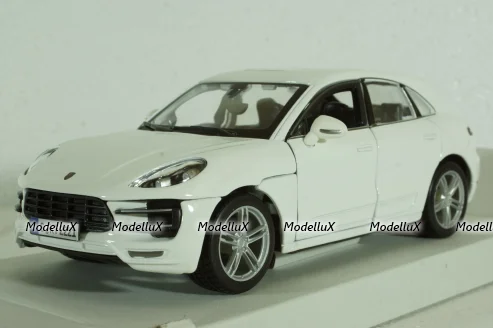 Porsche Macan 2013, white, BU21077W, Burago 1:24