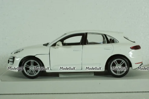 Porsche Macan 2013, white, BU21077W, Burago 1:24