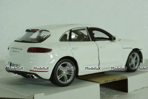 Porsche Macan 2013, white, BU21077W, Burago 1:24