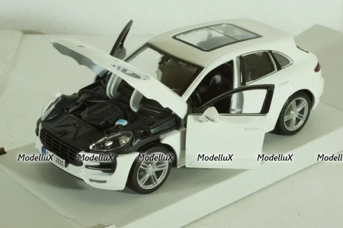Porsche Macan 2013, white, BU21077W, Burago 1:24