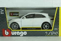Porsche Macan 2013, white, BU21077W, Burago 1:24