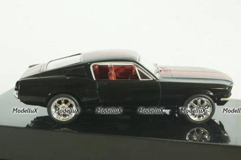 Ford Mustang Fastback 1967, black/red, CLC478, IXO 1:43
