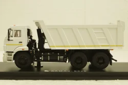 Камаз-6520, белый, самосвал 3-х осный, SSM1250, SSM 1:43