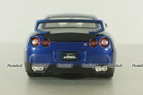 Nissan GT-R (R35) Fast and Furious, blue, 97036, Jada 1:24