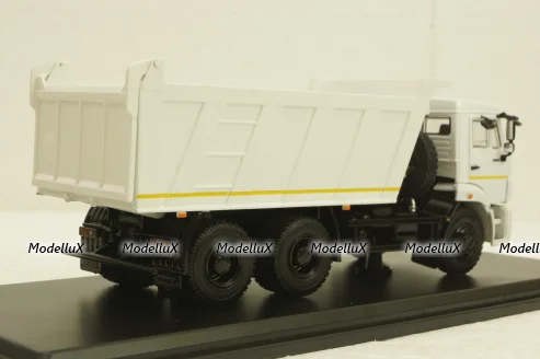 Камаз-6520, белый, самосвал 3-х осный, SSM1250, SSM 1:43