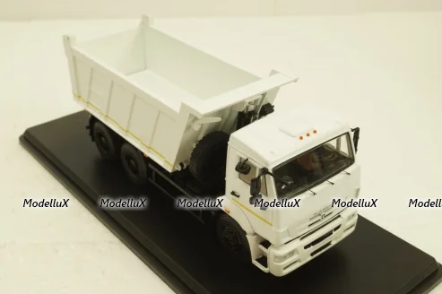 Камаз-6520, белый, самосвал 3-х осный, SSM1250, SSM 1:43