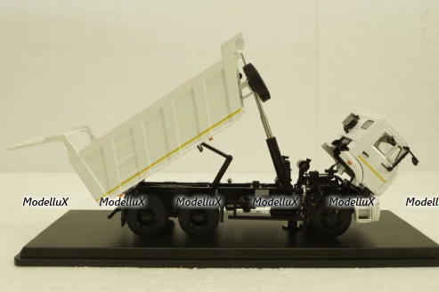 Камаз-6520, белый, самосвал 3-х осный, SSM1250, SSM 1:43