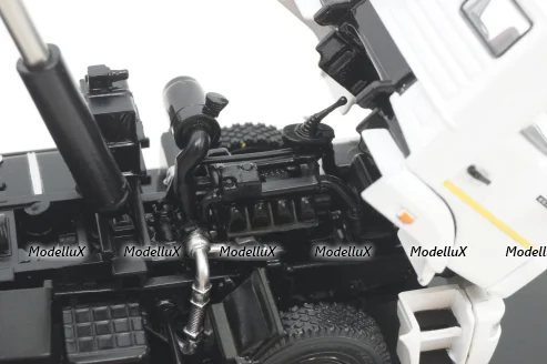 Камаз-6520, белый, самосвал 3-х осный, SSM1250, SSM 1:43
