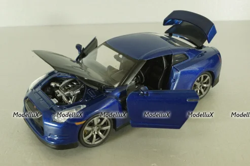 Nissan GT-R (R35) Fast and Furious, blue, 97036, Jada 1:24