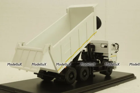 Камаз-6520, белый, самосвал 3-х осный, SSM1250, SSM 1:43