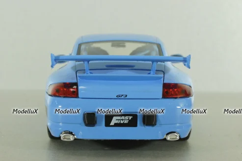 Porsche 911 (996) GT3 RS blue, Fast and Furious 5 (2011), 33667, Jada 1:24