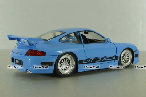 Porsche 911 (996) GT3 RS blue, Fast and Furious 5 (2011), 33667, Jada 1:24