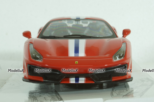 Ferrari 488 Pista 2018, red, BU26026R, Burago 1:24