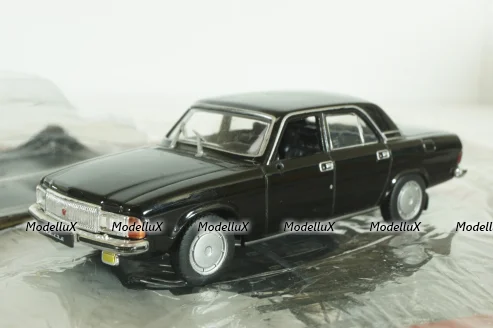 Газ-3102 Волга, черная,  Автолегенды СССР №35 1:43 с журналом! (ДЕФЕКТ)