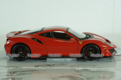 Ferrari 488 Pista 2018, red, BU26026R, Burago 1:24