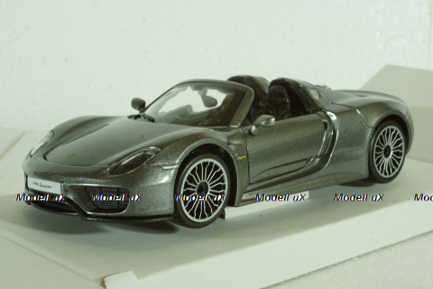 Porsche 918 Spyder 2010, grey, BU21076GR, Burago 1:24