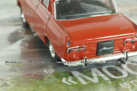Москвич-412, красный, Автолегенды СССР №41, 1:43 с журналом! (ДЕФЕКТ)