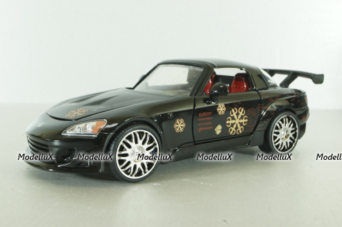 Honda S2000 Fast & Furious 1995, black, 99541,  Jada 1:24