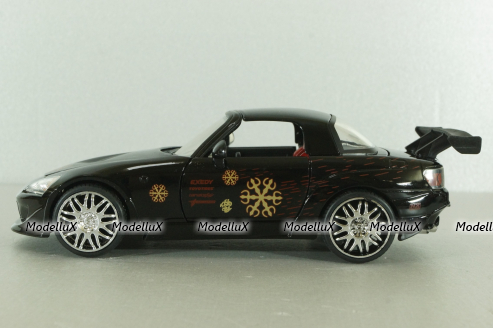 Honda S2000 Fast & Furious 1995, black, 99541,  Jada 1:24