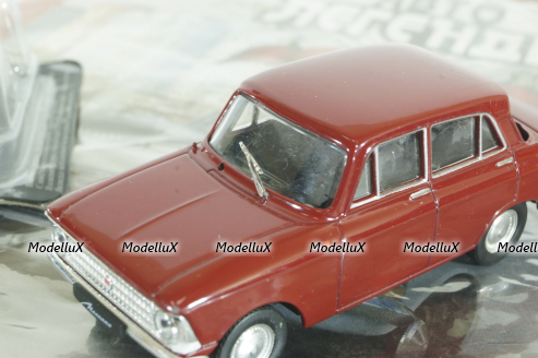 Ваз-2102 Жигули, красный,  Автолегенды СССР №47 1:43 с журналом! (ДЕФЕКТ)