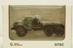 Урал-375С тягач, зелений, АвтоИстория 1:43
