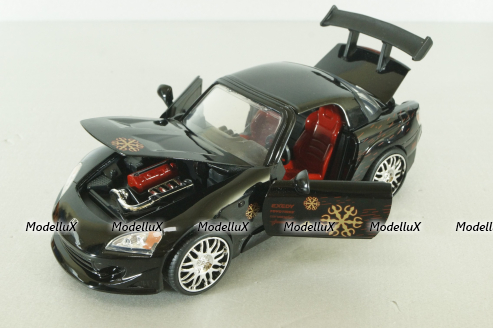 Honda S2000 Fast & Furious 1995, black, 99541,  Jada 1:24