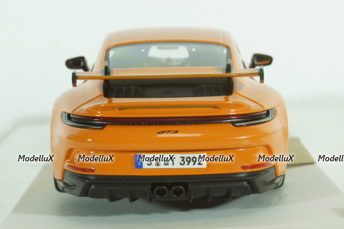 Porsche 992 GT3 Coupe 2021, orange, Burago 1:24