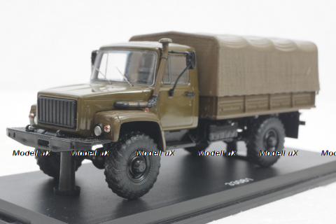 Газ-33081, хаки, SSM1156, SSM 1:43