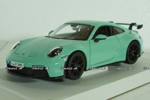 Porsche 992 GT3 Coupe 2021, mint green, BU21104MG, Burago 1:24
