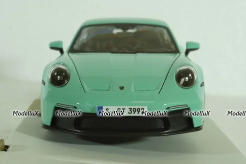 Porsche 992 GT3 Coupe 2021, mint green, BU21104MG, Burago 1:24