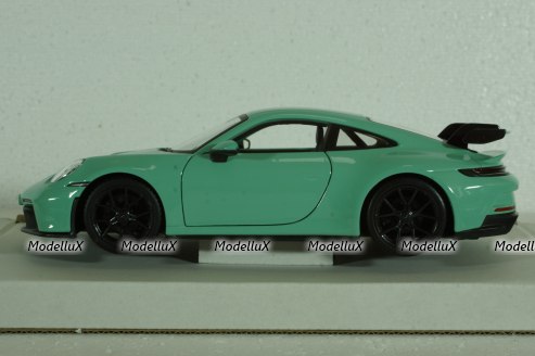 Porsche 992 GT3 Coupe 2021, mint green, BU21104MG, Burago 1:24