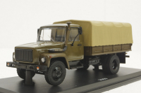 Газ-3309, хаки, SSM1153, SSM 1:43
