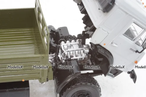 Камаз-53501 борт серо/зеленый, АвтоИстория 1:43