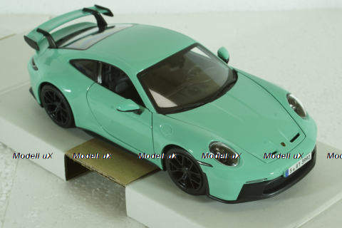 Porsche 992 GT3 Coupe 2021, mint green, BU21104MG, Burago 1:24