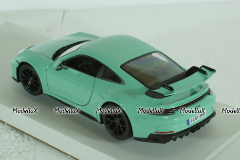 Porsche 992 GT3 Coupe 2021, mint green, BU21104MG, Burago 1:24