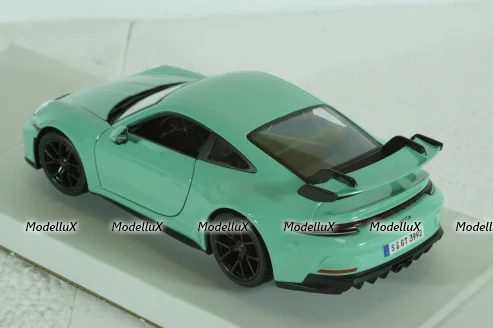 Porsche 992 GT3 Coupe 2021, mint green, BU21104MG, Burago 1:24