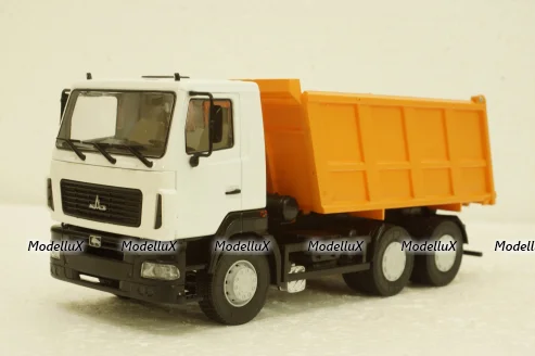 Маз-6501 самоскид білий/помаранчевий, АвтоИстория 1:43