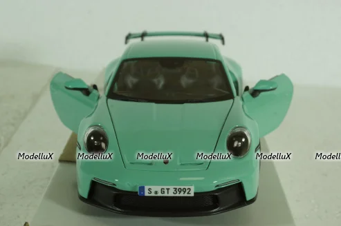 Porsche 992 GT3 Coupe 2021, mint green, BU21104MG, Burago 1:24