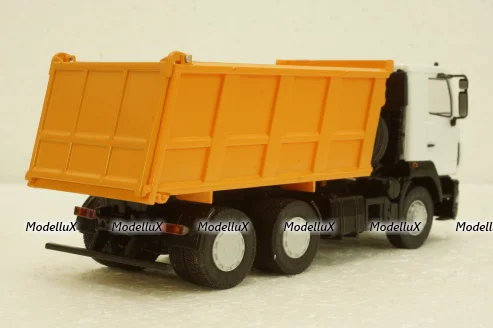 Маз-6501 самоскид білий/помаранчевий, АвтоИстория 1:43