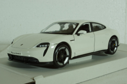 Porsche Taycan 2019, Carrara White, BU21098WH, Burago 1:24