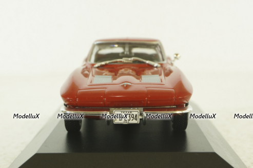 Chevrolet Corvette (C2) Sting Ray Coupe 1963, red, American Cars №4, Altaya 1:43