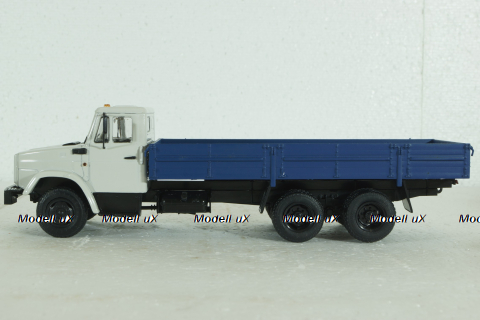 Зил-133Г40, бортовой, белый/синий, АвтоИсторя 1:43