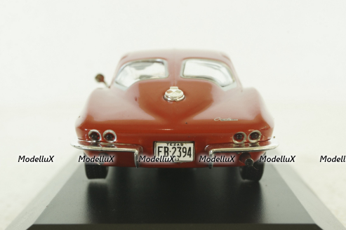 Chevrolet Corvette (C2) Sting Ray Coupe 1963, red, American Cars №4, Altaya 1:43