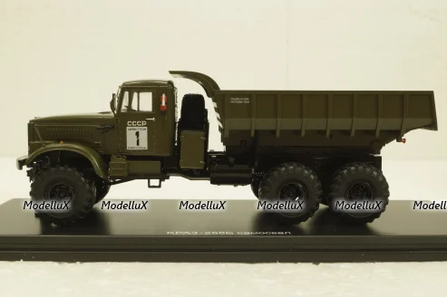 Краз-255Б, самосвал, хаки, SSM1181, SSM 1:43