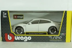 Porsche Taycan 2019, Carrara White, BU21098WH, Burago 1:24