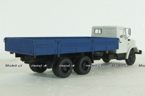 Зил-133Г40, бортовой, белый/синий, АвтоИсторя 1:43