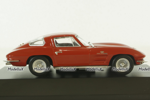 Chevrolet Corvette (C2) Sting Ray Coupe 1963, red, American Cars №4, Altaya 1:43