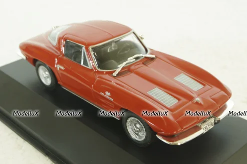 Chevrolet Corvette (C2) Sting Ray Coupe 1963, red, American Cars №4, Altaya 1:43