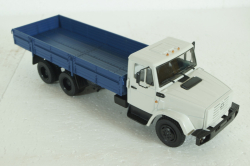 Зил-133Г40, бортовой, белый/синий, АвтоИсторя 1:43